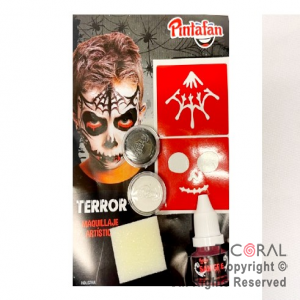 KIT MAQUILLAJE ACUA+ ACCESORIOS TERROR TELA ART 616-0003 x 1